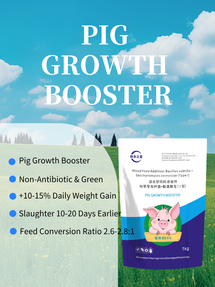 Pig Growth Booster Non-Antibiotic Feed Additive 1kg Improve Weight Gain